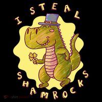 I Steal Shamrocks Dinosaur Women's Hoodie thumb 2