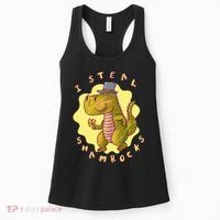 I Steal Shamrocks Dinosaur Women's Tank Top thumb 0
