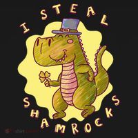 I Steal Shamrocks Dinosaur Women's Tank Top thumb 5