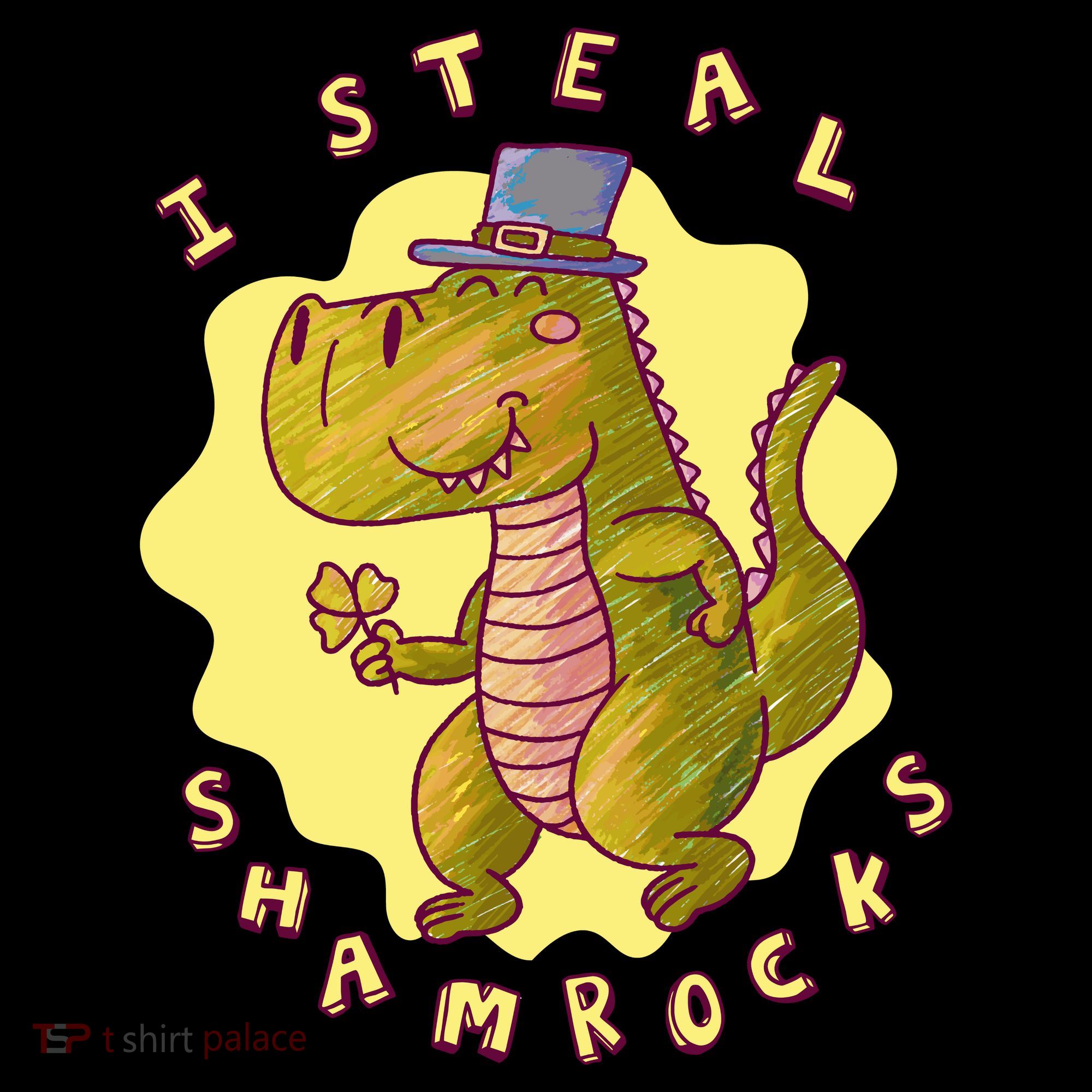 I Steal Shamrocks Dinosaur Women's Tank Top