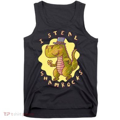 I Steal Shamrocks Dinosaur Tank Top