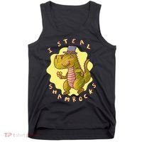 I Steal Shamrocks Dinosaur Tank Top thumb 0