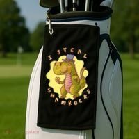 I Steal Shamrocks Dinosaur Golf Towel thumb 2