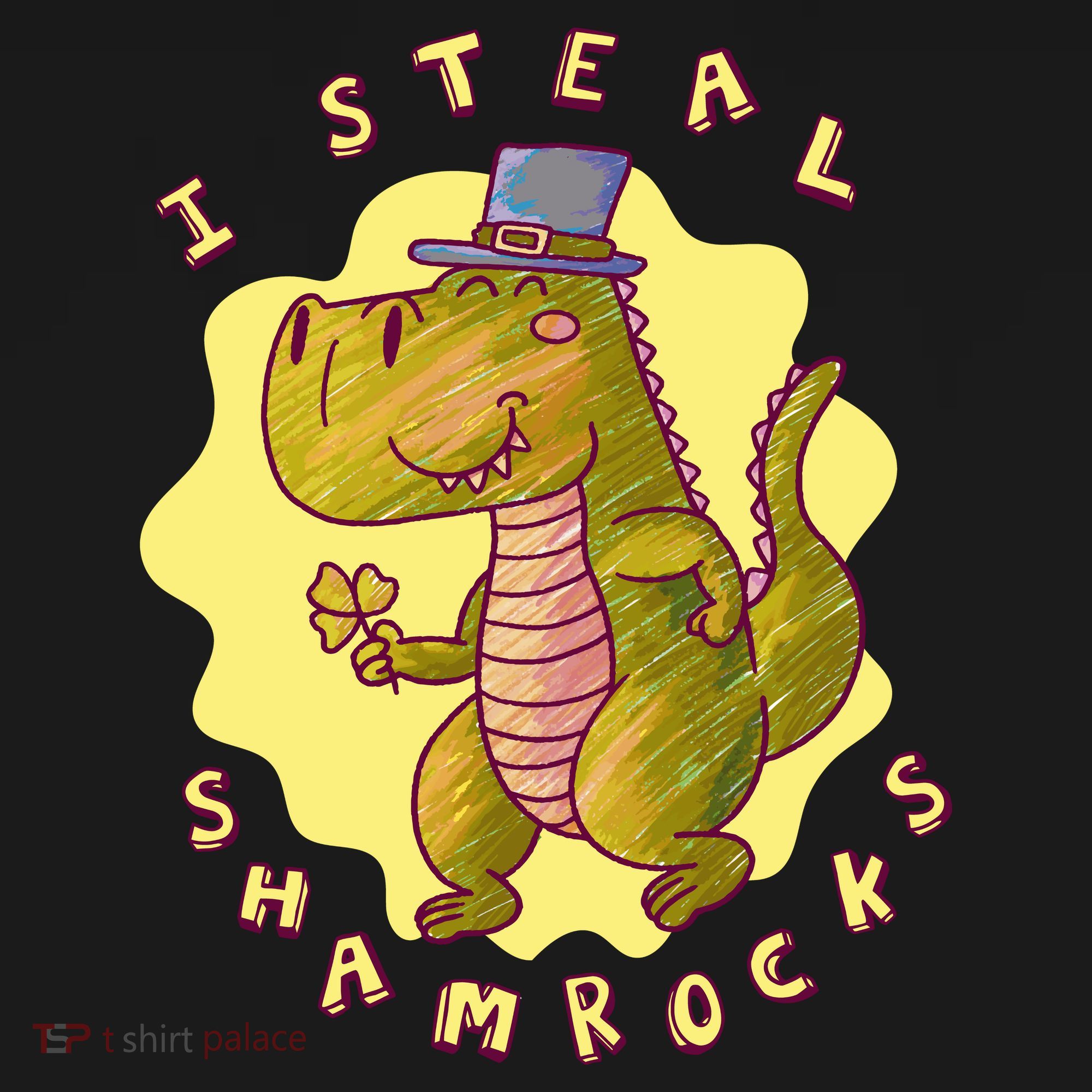 I Steal Shamrocks Dinosaur Visor