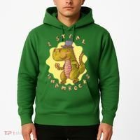 I Steal Shamrocks Dinosaur Hoodie thumb 2