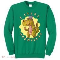 I Steal Shamrocks Dinosaur Sweatshirt thumb 0