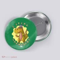 I Steal Shamrocks Dinosaur Button thumb 0