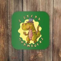 I Steal Shamrocks Dinosaur Coaster thumb 0