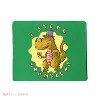 I Steal Shamrocks Dinosaur Mousepad thumb 0
