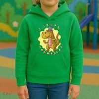 I Steal Shamrocks Dinosaur Kids Hoodie thumb 3