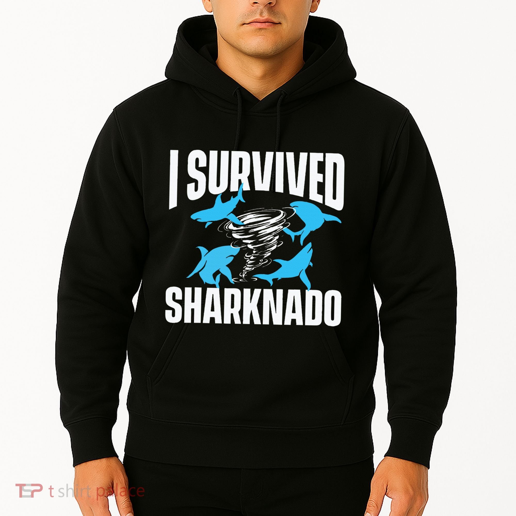 I Survived Sharknado Shark Lover Marine Biologist Ocean Hoodie