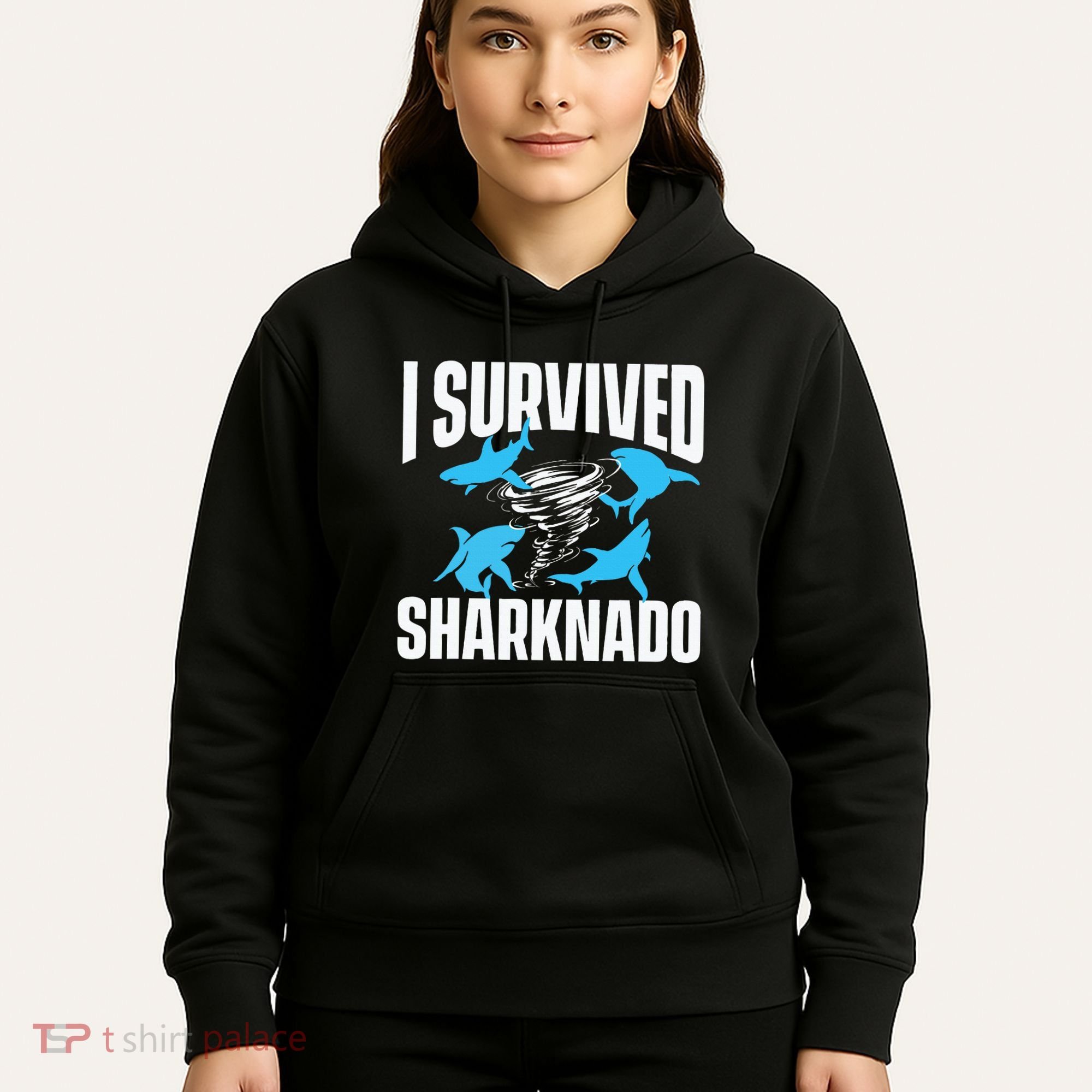 I Survived Sharknado Shark Lover Marine Biologist Ocean Hoodie