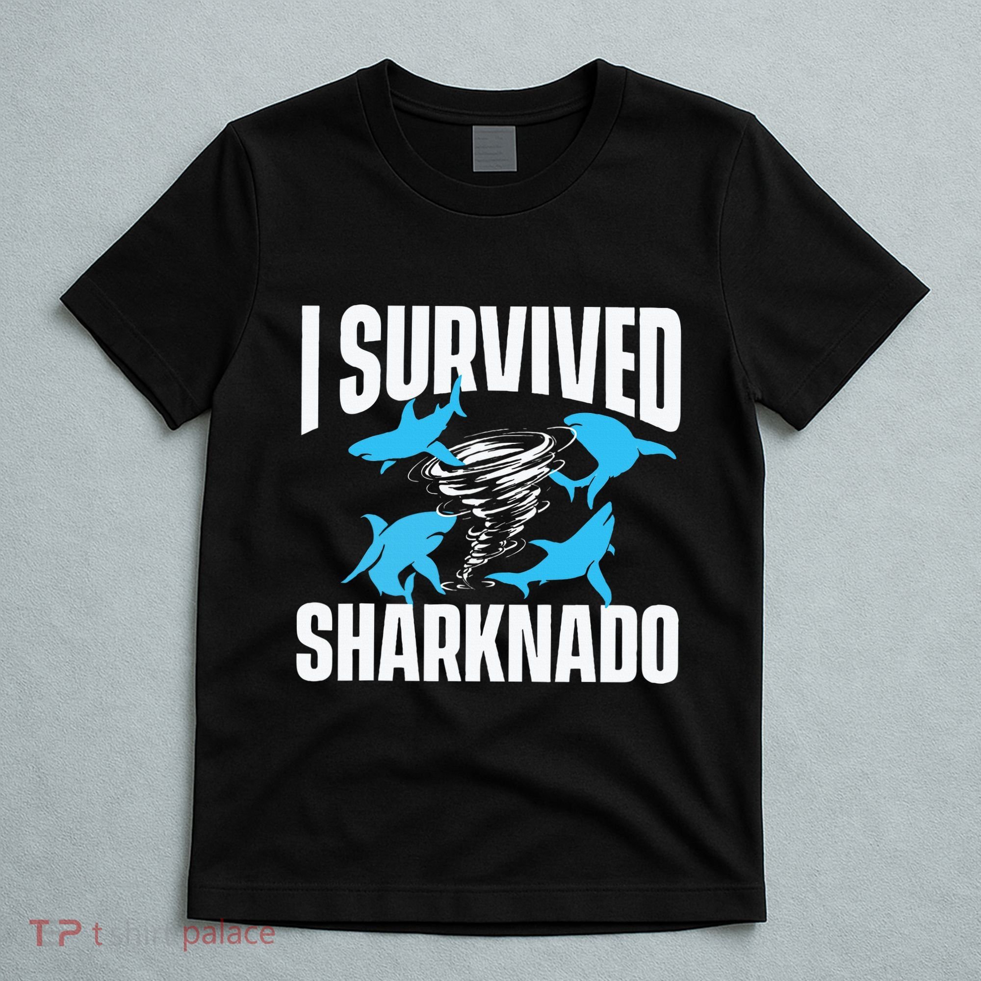 I Survived Sharknado Shark Lover Marine Biologist Ocean T-Shirt