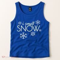 I Smell Snow Cute Gift Funny Holiday Funny Gift Under 20 Snowflakes Gift Tank Top thumb 2