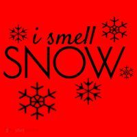 I Smell Snow Cute Gift Funny Holiday Funny Gift Under 20 Snowflakes Gift Santa Hat thumb 1