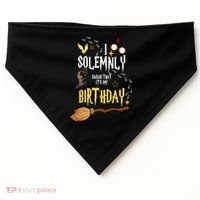 I Solemnly Swear That It's My Birthday Funny USA-Made Doggie Bandana thumb 0