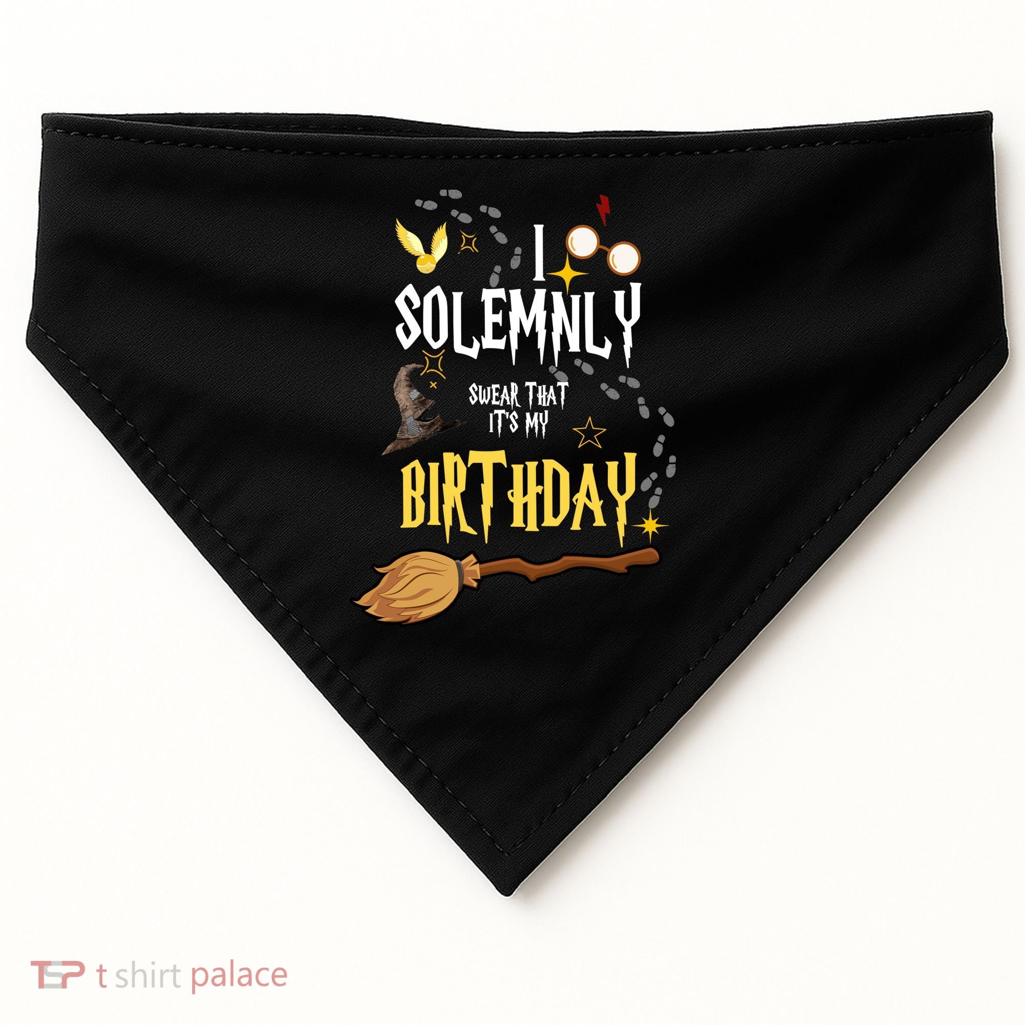 I Solemnly Swear That It's My Birthday Funny USA-Made Doggie Bandana