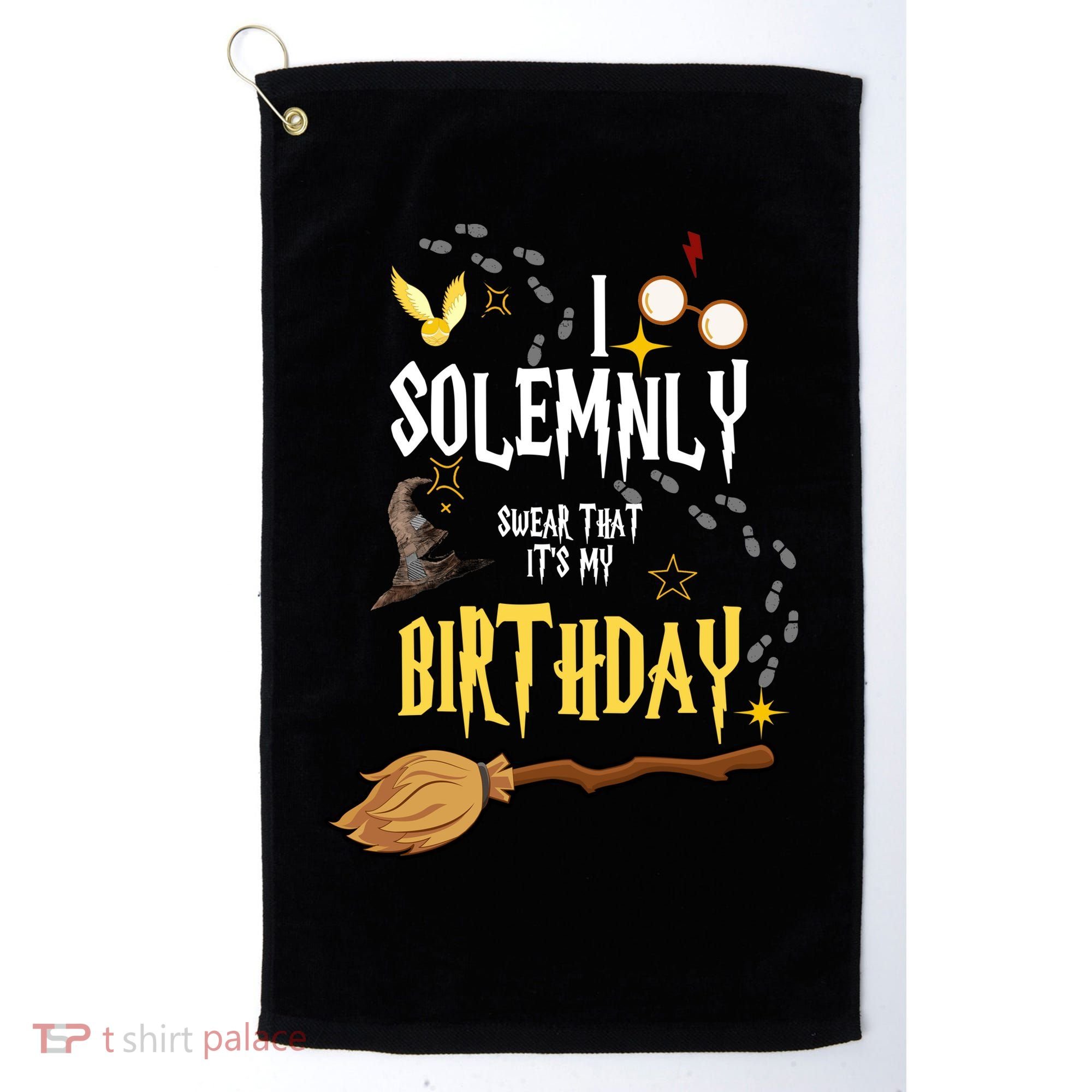 I Solemnly Swear That It's My Birthday Funny Golf Towel