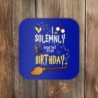 I Solemnly Swear That It's My Birthday Funny Coaster thumb 0