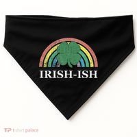 IrishIsh Shamrock St. Patrick's Day Rainbow Saint Paddy's USA-Made Doggie Bandana thumb 0