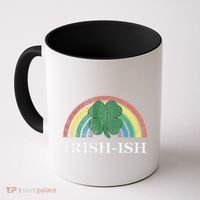 IrishIsh Shamrock St. Patrick's Day Rainbow Saint Paddy's Coffee Mug thumb 0
