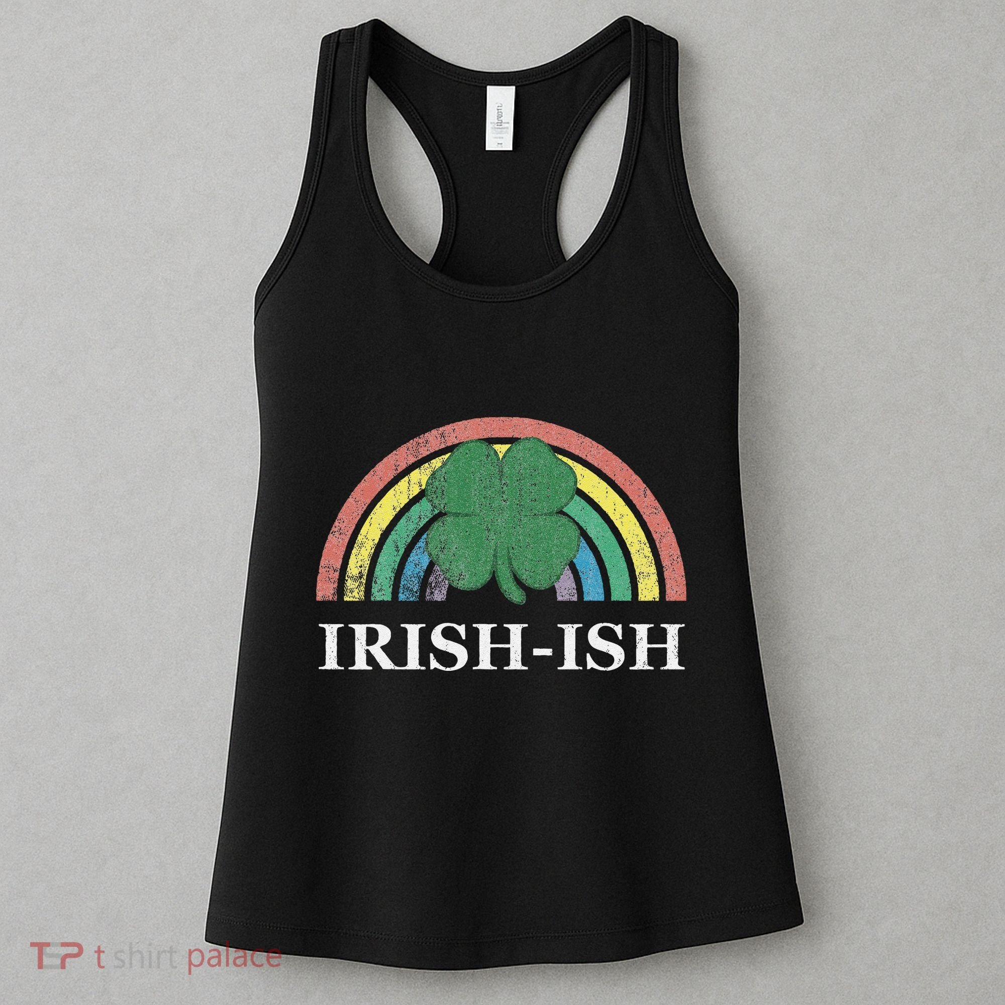 IrishIsh Shamrock St. Patrick's Day Rainbow Saint Paddy's Women's Tank Top