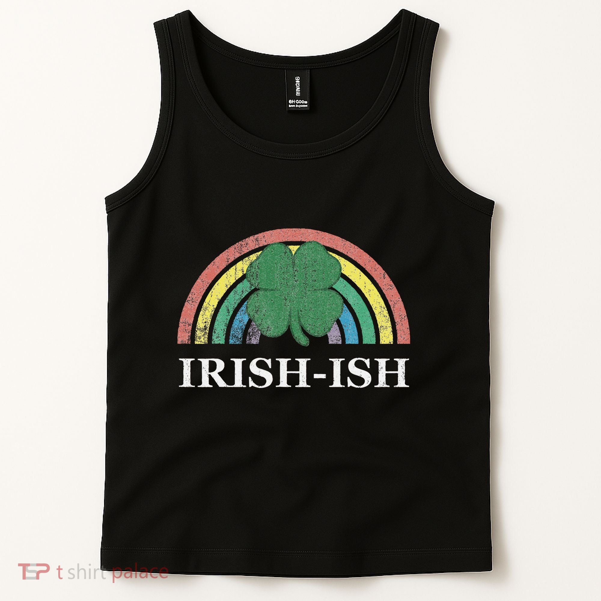 IrishIsh Shamrock St. Patrick's Day Rainbow Saint Paddy's Tank Top