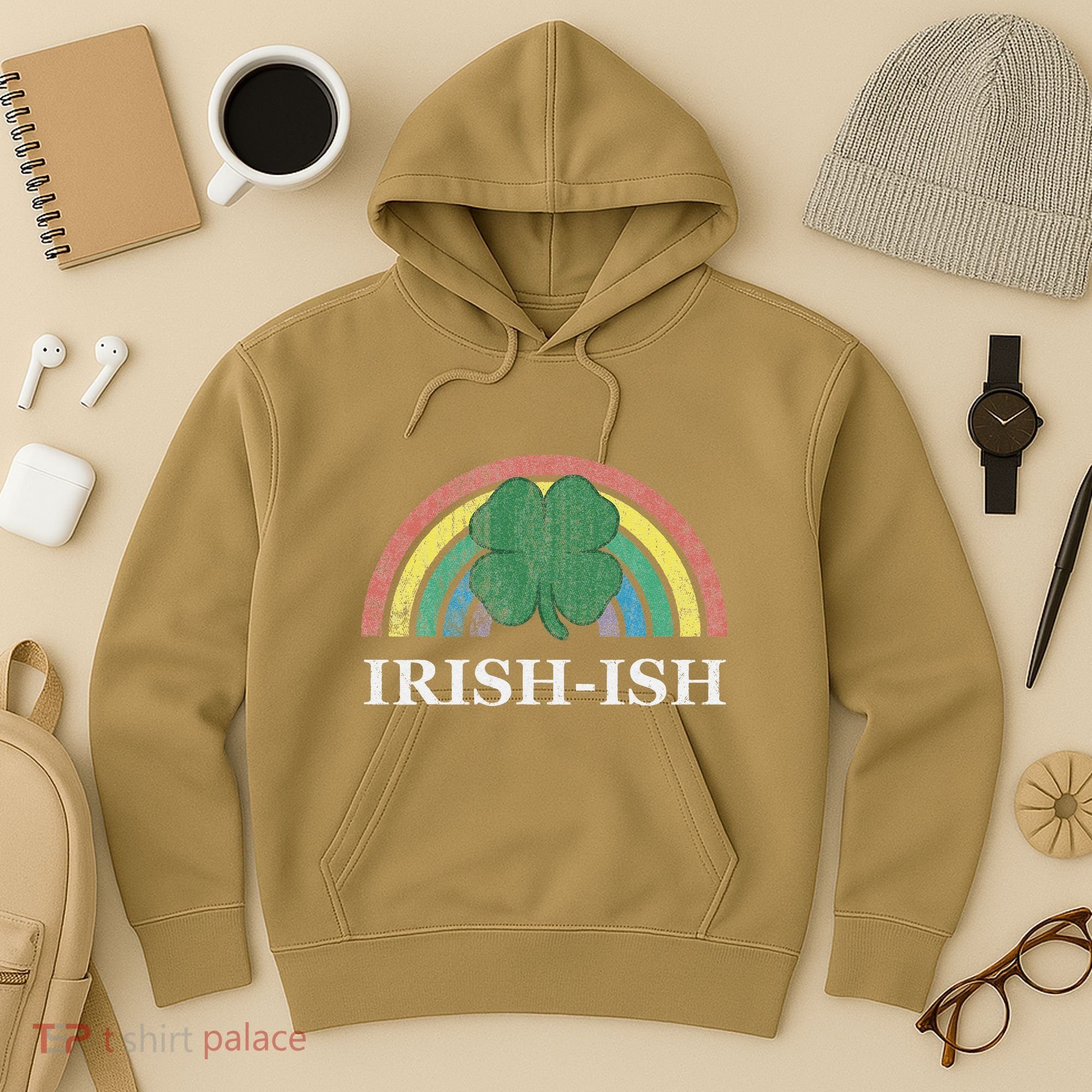 IrishIsh Shamrock St. Patrick's Day Rainbow Saint Paddy's Hoodie