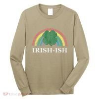 IrishIsh Shamrock St. Patrick's Day Rainbow Saint Paddy's Long Sleeve Shirt thumb 0