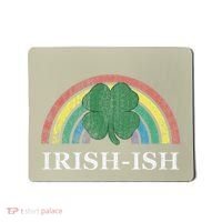 IrishIsh Shamrock St. Patrick's Day Rainbow Saint Paddy's Mousepad thumb 0
