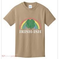 IrishIsh Shamrock St. Patrick's Day Rainbow Saint Paddy's Kids T-Shirt thumb 0