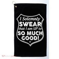 I Solemnly Swear That I Am Up To So Much Good Golf Towel thumb 0