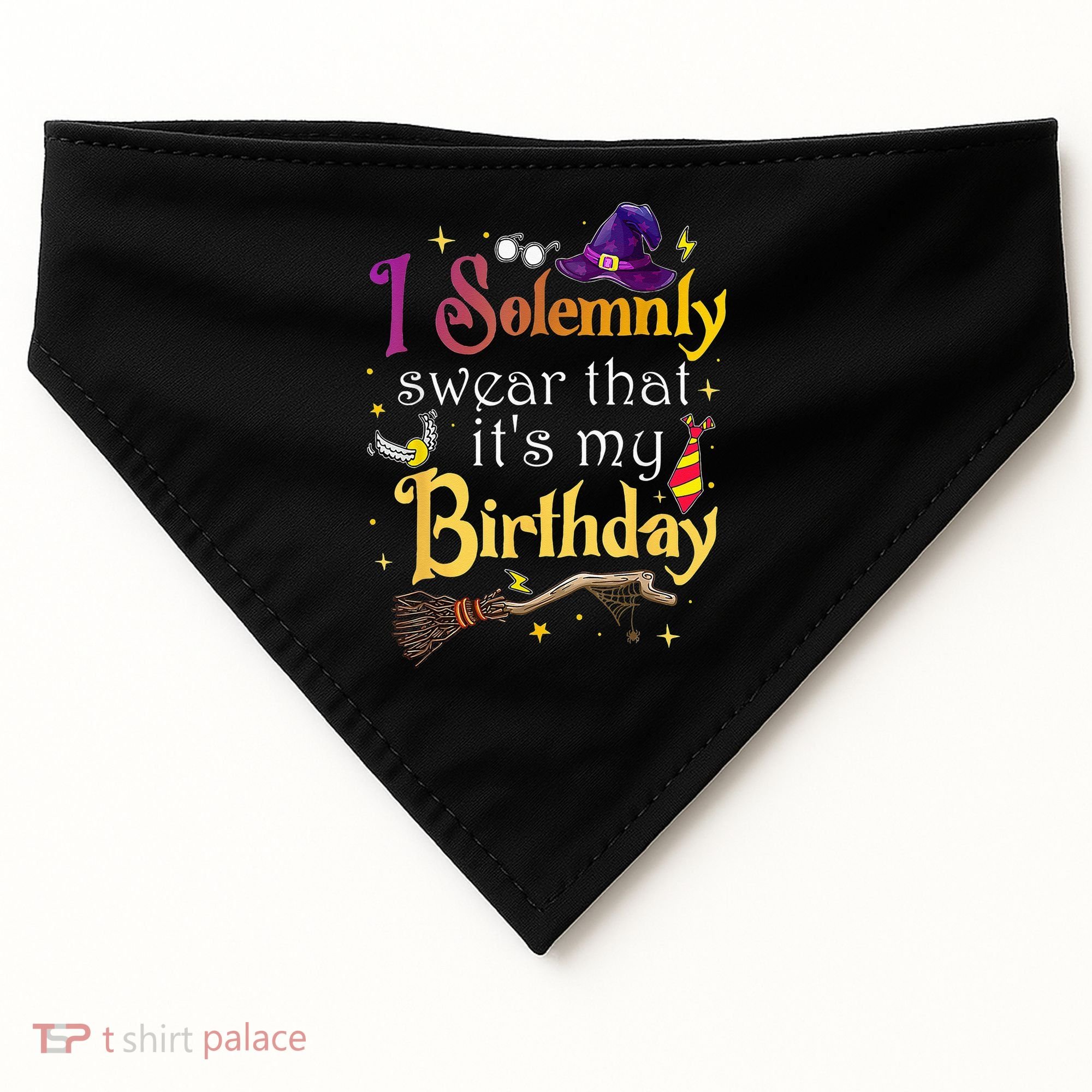 I Solemnly Swear That Its My Birthday USA-Made Doggie Bandana