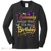 I Solemnly Swear That Its My Birthday Kids Long Sleeve Shirt thumb 0