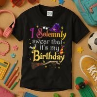 I Solemnly Swear That Its My Birthday Kids T-Shirt thumb 3