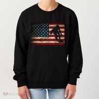 Inline Speed Skating American Flag Roller Blading Women's Sweatshirt thumb 0