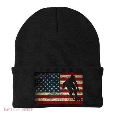 Inline Speed Skating American Flag Roller Blading Beanie