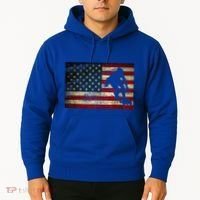 Inline Speed Skating American Flag Roller Blading Hoodie thumb 2