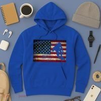 Inline Speed Skating American Flag Roller Blading Hoodie thumb 3