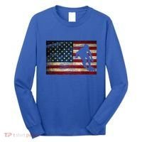 Inline Speed Skating American Flag Roller Blading Long Sleeve Shirt thumb 0