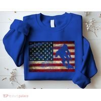 Inline Speed Skating American Flag Roller Blading Sweatshirt thumb 2