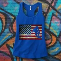 Inline Speed Skating American Flag Roller Blading Women's Tank Top thumb 3