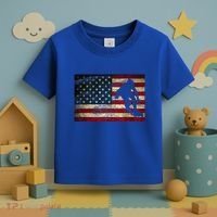 Inline Speed Skating American Flag Roller Blading Toddler T-Shirt thumb 3