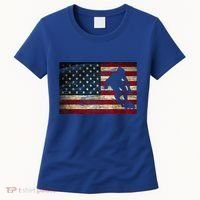 Inline Speed Skating American Flag Roller Blading Women's T-Shirt thumb 0