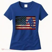 Inline Speed Skating American Flag Roller Blading Women's T-Shirt thumb 0