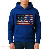 Inline Speed Skating American Flag Roller Blading Kids Hoodie thumb 4