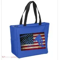 Inline Speed Skating American Flag Roller Blading Tote Bag thumb 2