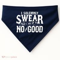 I Solemnly Swear That I Am To No Good USA-Made Doggie Bandana thumb 0