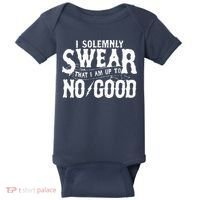 I Solemnly Swear That I Am To No Good Baby Bodysuit thumb 0