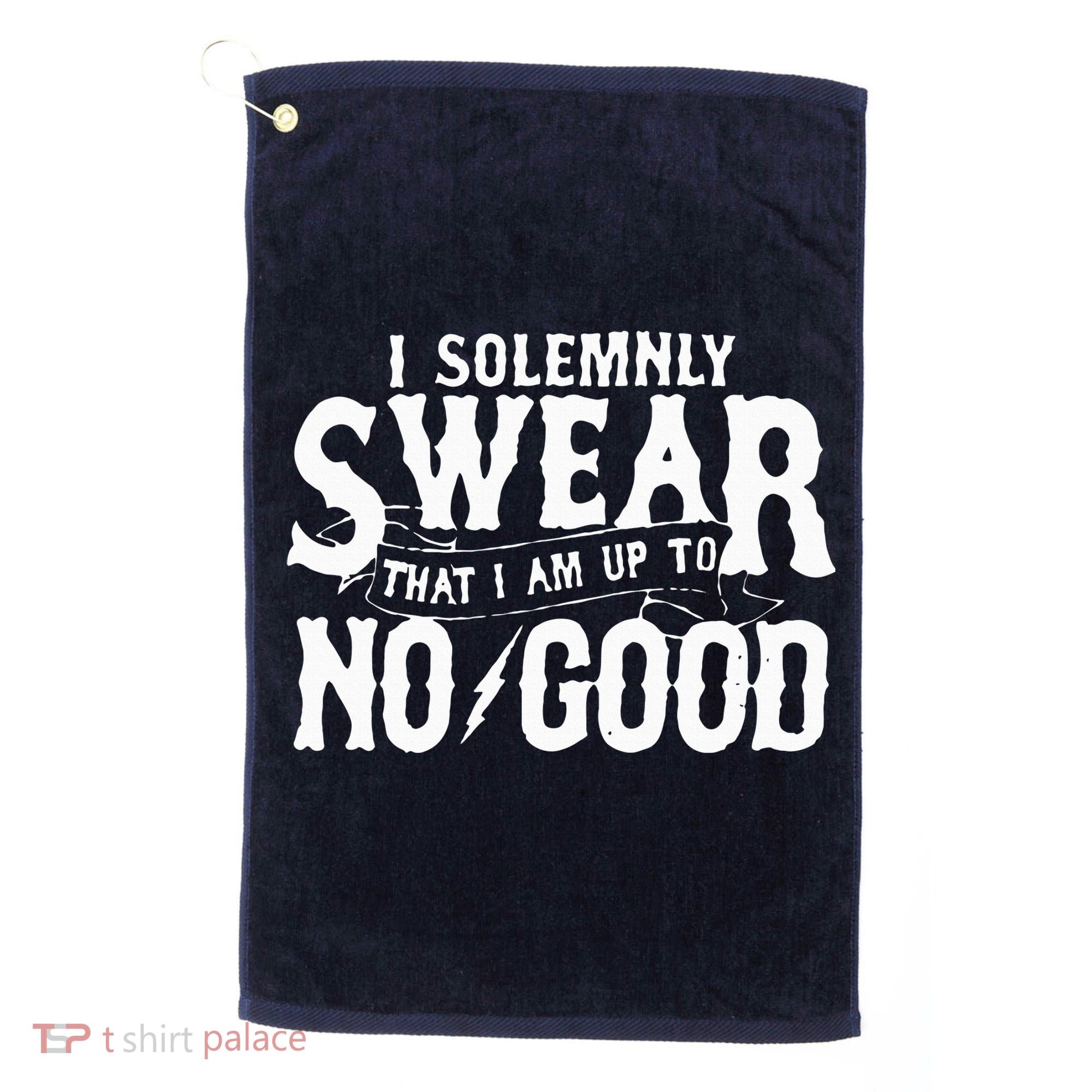 I Solemnly Swear That I Am To No Good Golf Towel